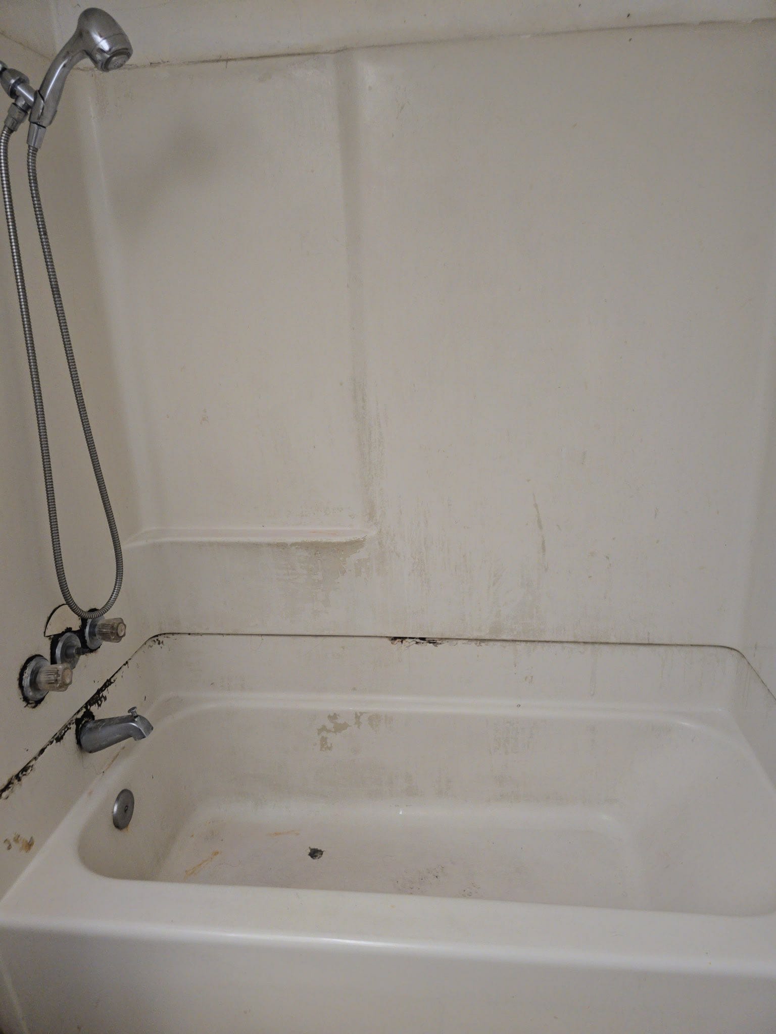 Bath Vanity Refinishing before and after - Before