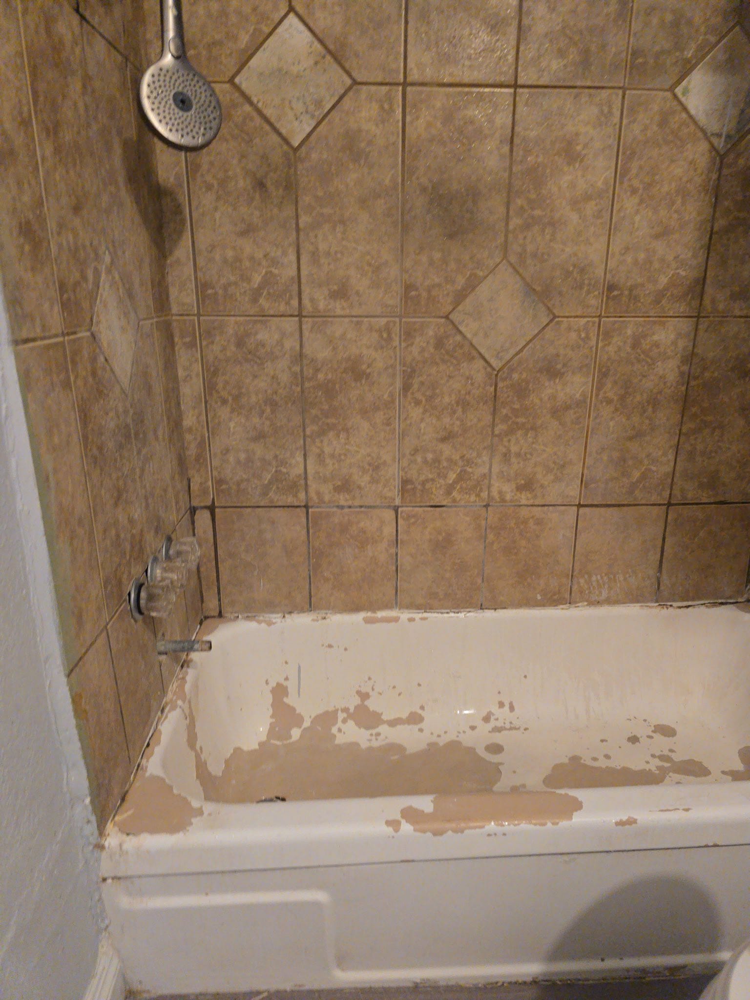 Tub Cut-Out & Foundation Repairs before and after - Before